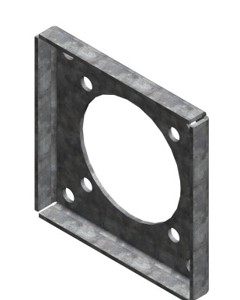 Adapter discharge drive+idler - EXT PROD